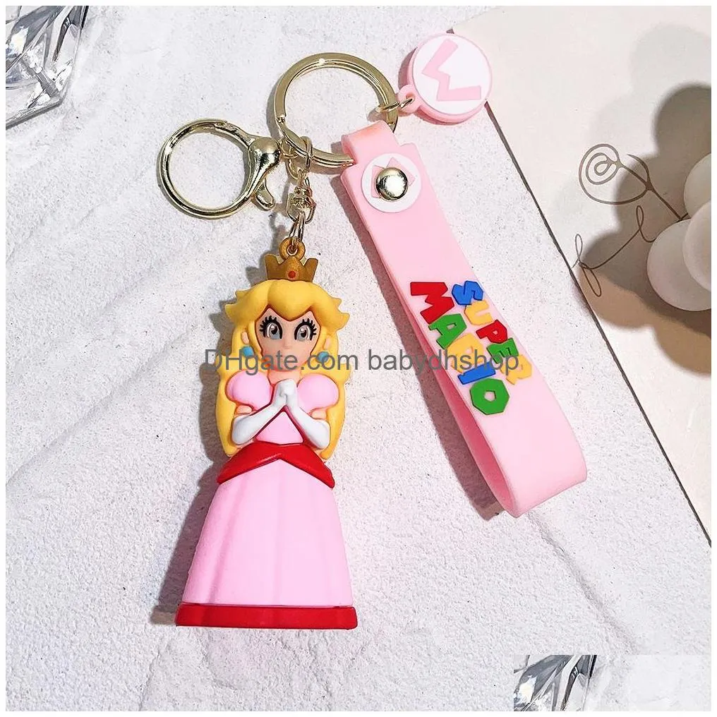 fashion cartoon anime charms jewelry keychain backpack car key ring accessories hanger keychains