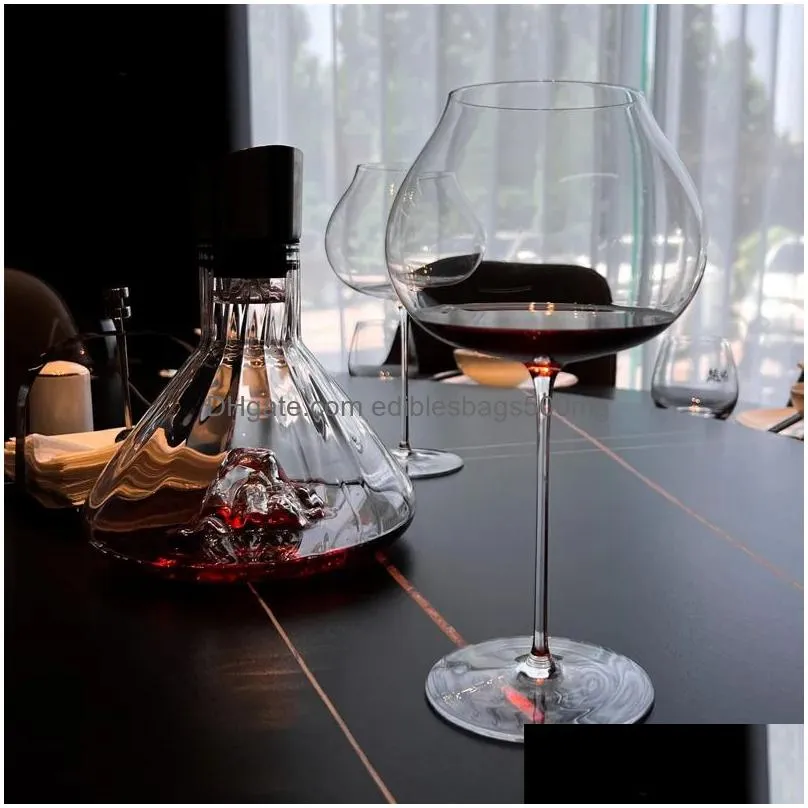 wine glasses 12pcs highend large capacity bar restaurant wedding party wine set bordeaux burgundy red glass cup household drinkware