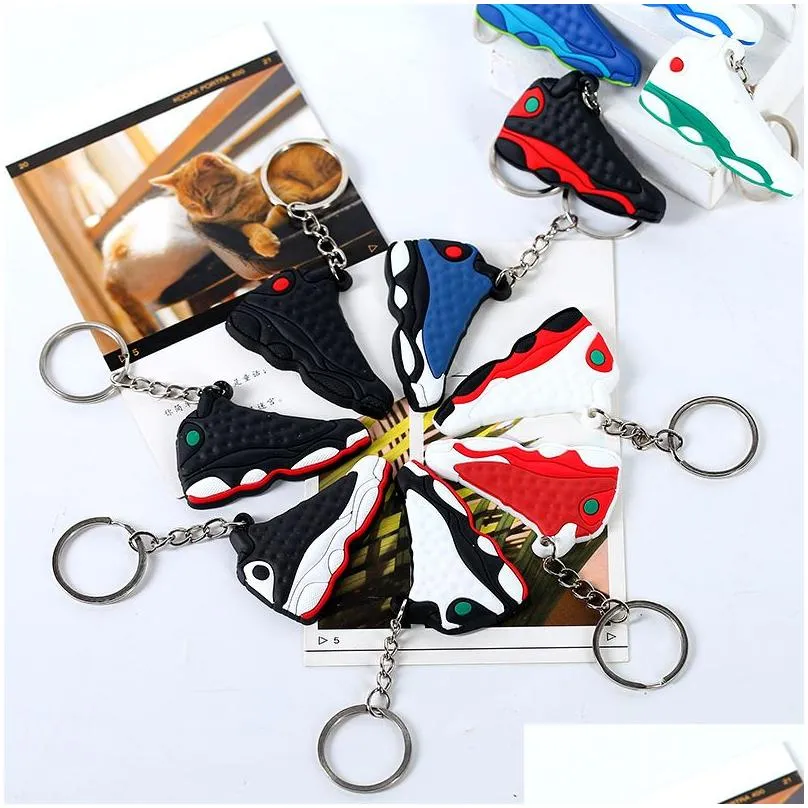 2022 Top Designer 2D Basketball Sneakers Keychain Pendant Shoes Button For Car Bag Wholesalecake Decorations Selling Drop Delivery Dhc0G
