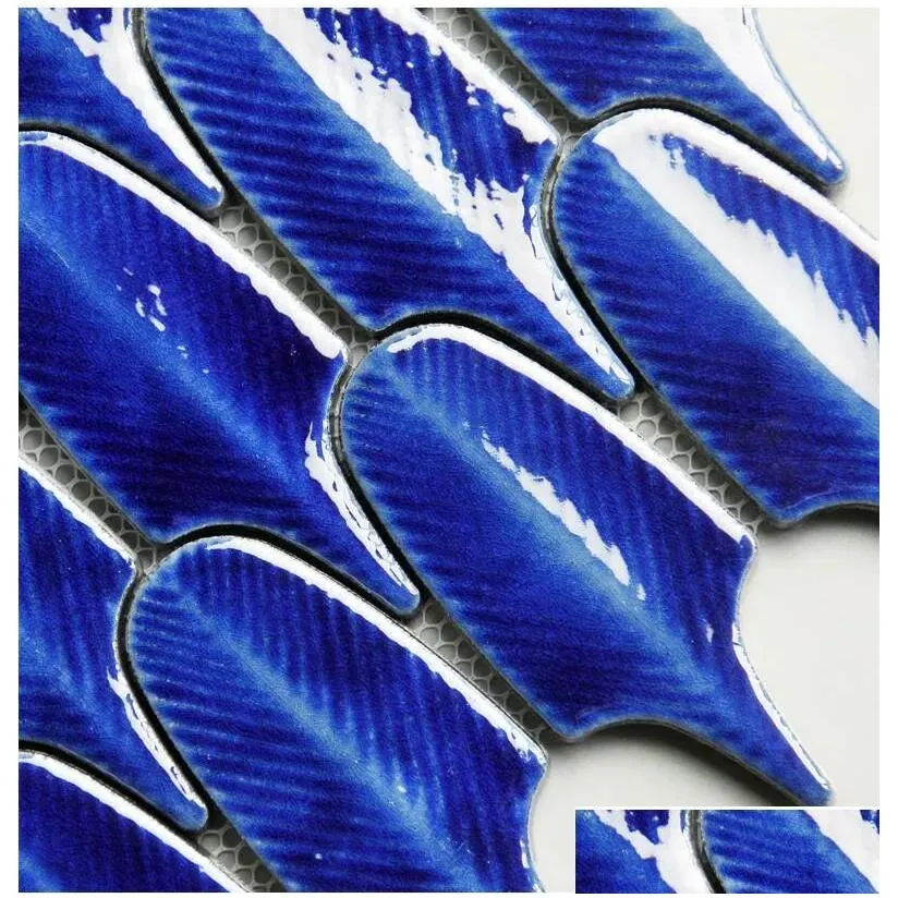 Tiles Dark Green Peacock Feather Brick Kitchen Bathroom Wall Tile Background Tiles Art Drop Delivery Home Garden Building Supplies Til Dhtzv