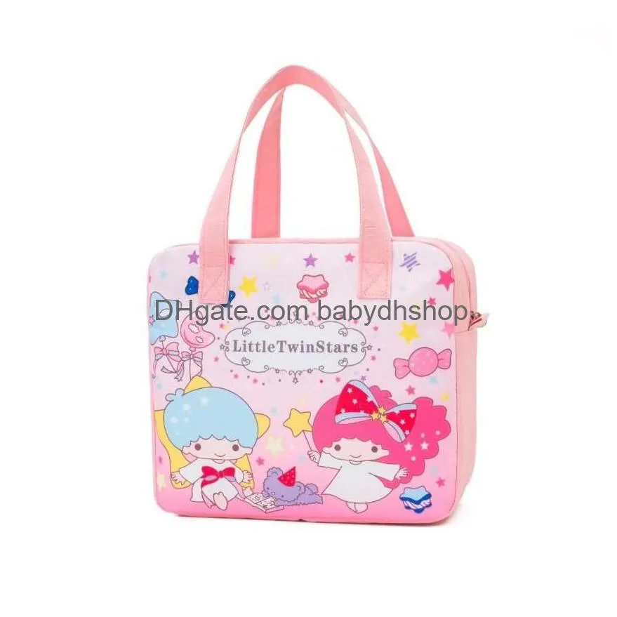 kawaii melody design lunch bags heat preservation waterproof tote lunch bag for student