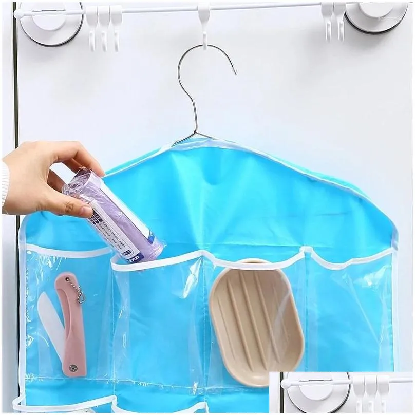 storage boxes clear small pockets sundry goods classified hang bag wardrobe cloakroom accessories bras underpants socks pouches