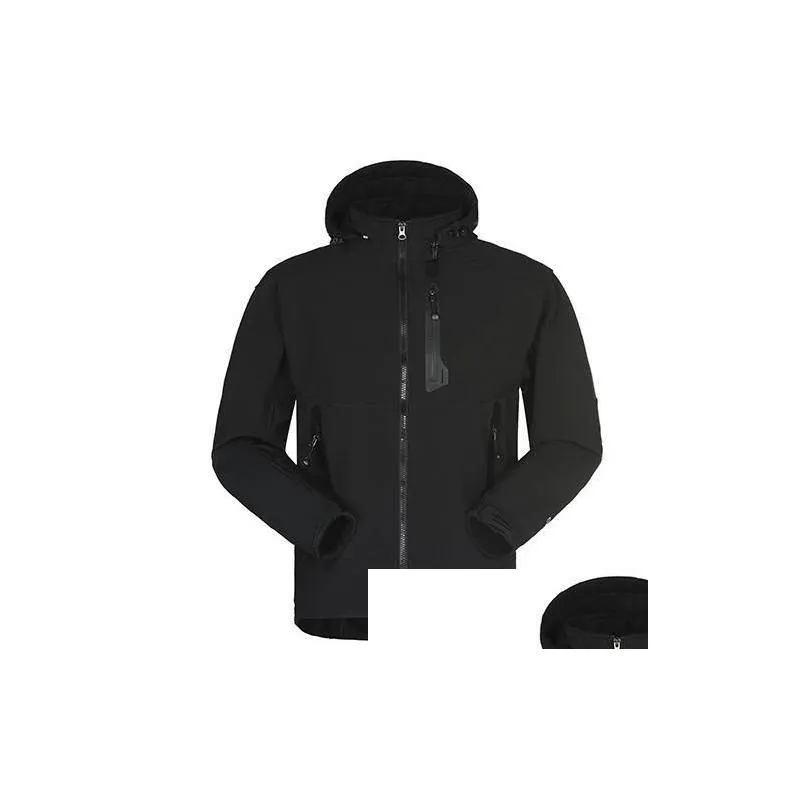Men`S Jackets Men Waterproof Breathable Softshell Jacket Outdoors Sports Coats Women Ski Hiking Windproof Winter Outwear Soft Drop Del Dh2Ln