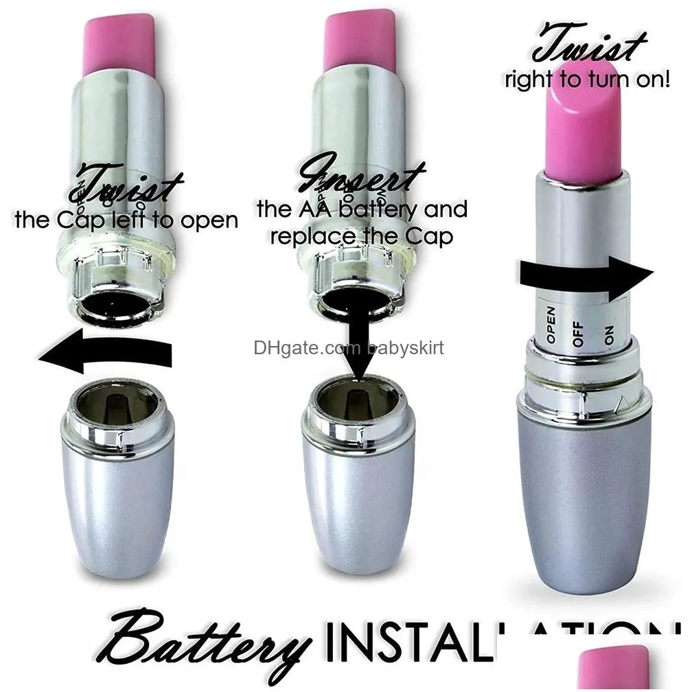 Leg Massagers Mini Lipstick Vibrator Masr Speed Adjustable Privacy Clitoris Stimator Mas Erotic Toys For Women Adt Products Drop Deliv Otlic