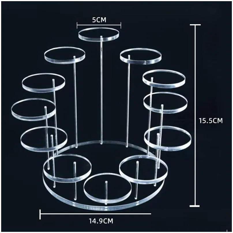 other bakeware round cupcake stand acrylic display for jewelry cake dessert rack party wedding baby shower decoration holder