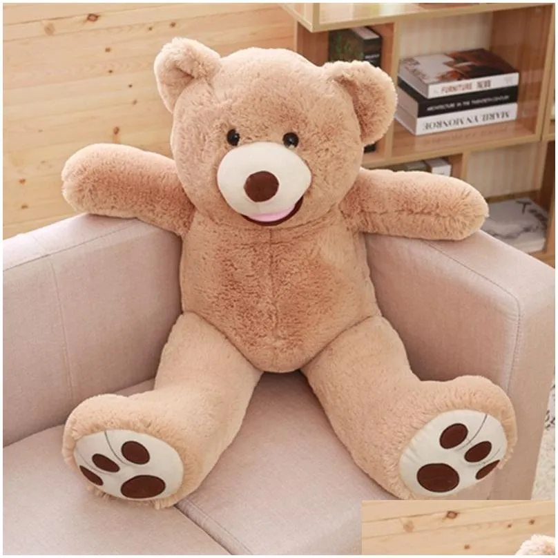 Stuffed & Plush Animals 1Pc Lovely Huge Size 130Cm Usa Nt Bear Skin Teddy Hl High Quality Wholesale Price Selling Birthday Gift For Gi Dhsph