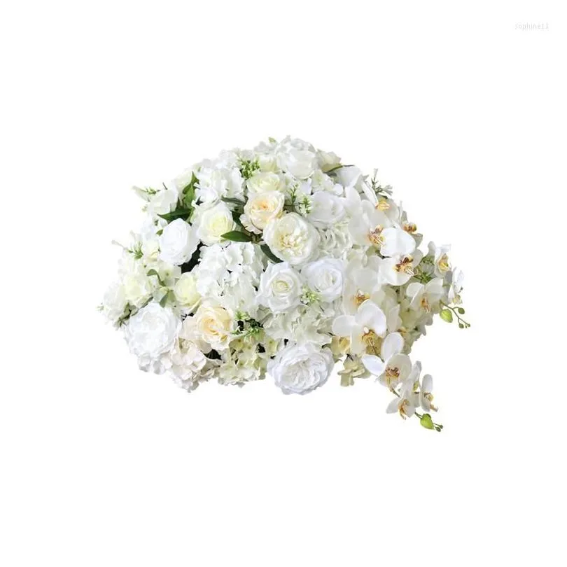 decorative flowers big flower ball wedding background decoration road collar christmas home el