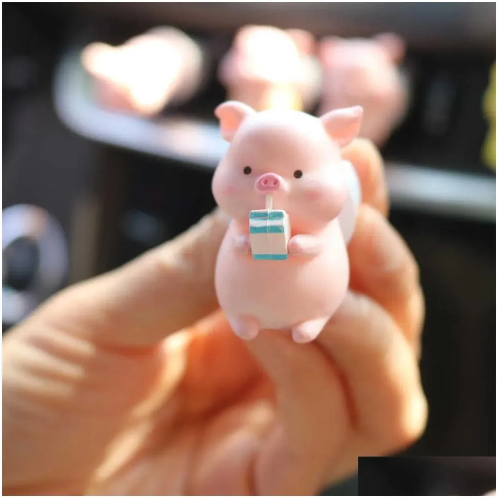 Interior Decorations Decorations 1 Pc Cute Pig Per Ornament New Fashion Air Freshener Conditioning Outlet Aromatherapy Clip Car Interi Dhnai