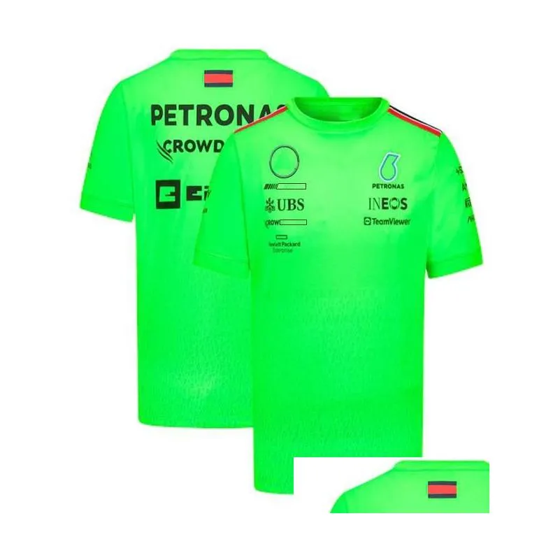 Motorcycle Apparel New F1 Forma 1 Racing Hoodie Summer Short-Sleeved Suit Customized With The Same Drop Delivery Automobiles Motorcycl Dhnq9