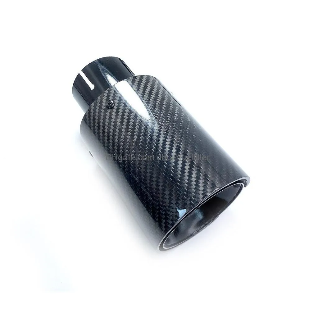 1 piece carbon fiber exhaust pipe for m2 m3 m4 m5 f87 f80 f82 f83 f90 m135i m140i m335i m340i m235i m240i nozzles m muffler tip