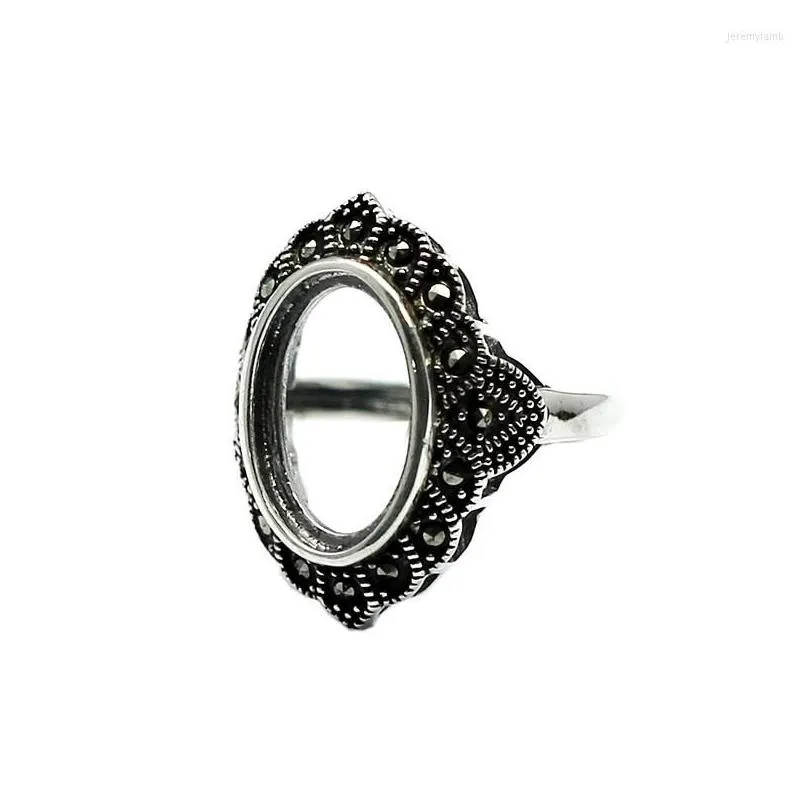 Cluster Rings Beadsnice Vintage 925 Sterling Sier For Women Jewelry Wholesale Antique Thai Adjustable Ring Id32257 Drop Delivery Dhptf