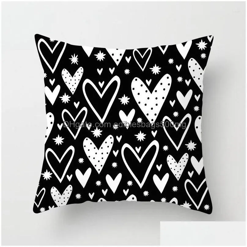 pillow pillowcase modern minimalist supplies sofa household geometric abstract