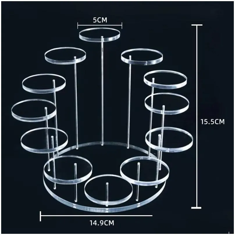 other bakeware round cupcake stand acrylic display for jewelry cake dessert rack party wedding baby shower decoration holder