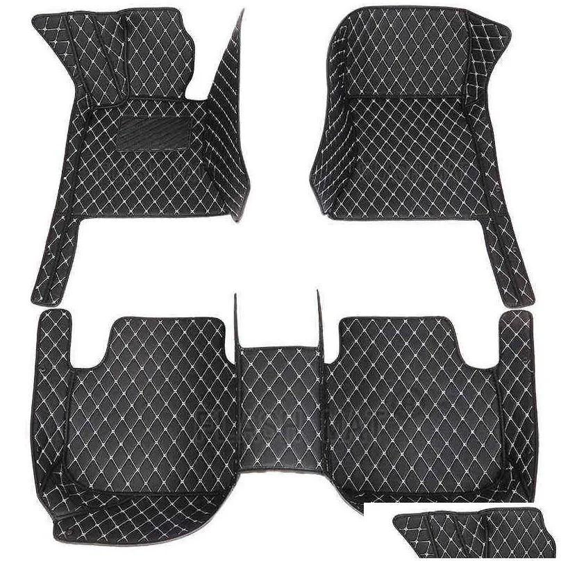 Floor Mats & Carpets Leather Car Floor Mats Fit 98% Model For Lada Renat Kia Volkge Honda Benz Accessories Foot Ers H220415 Drop Deliv Dhmhm