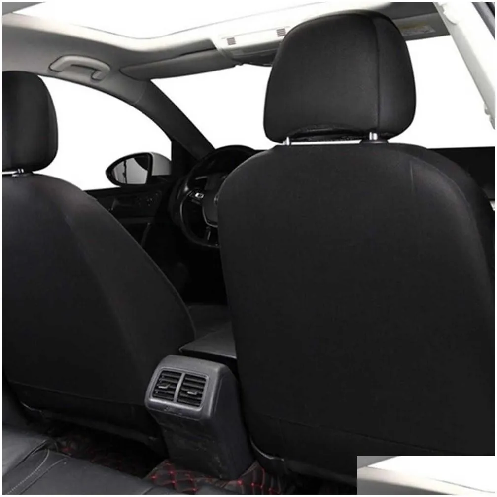 Seat Cushions Cushions Black Grey Beige Ers Leather Splicing Carbon Fiber Car Accessories Interior Seat Protector Cushion Luxury Drop Dhzwb