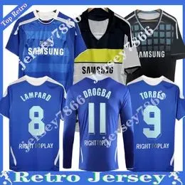 CFC 2011 Retro DROGBA Soccer Jerseys Lampard Torres 05 06 07 08 Football Shirts Camiseta WISE finals 11 12 14 15 17 TERRY ROBBEN GULLIT Long sleeve Soccer Jersey