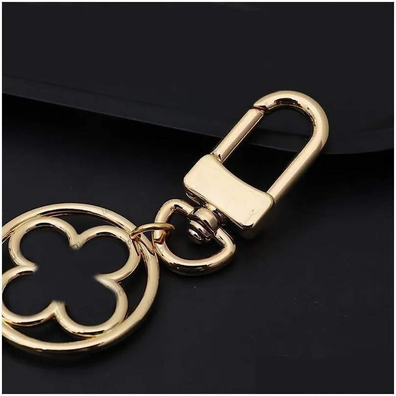 Luxury Designer Keychain Twiggy Chain Gold Letters Fashion Womens Bag Charm Keyring Alloy Classic Key Rings -6 Drop Delivery Dhrys