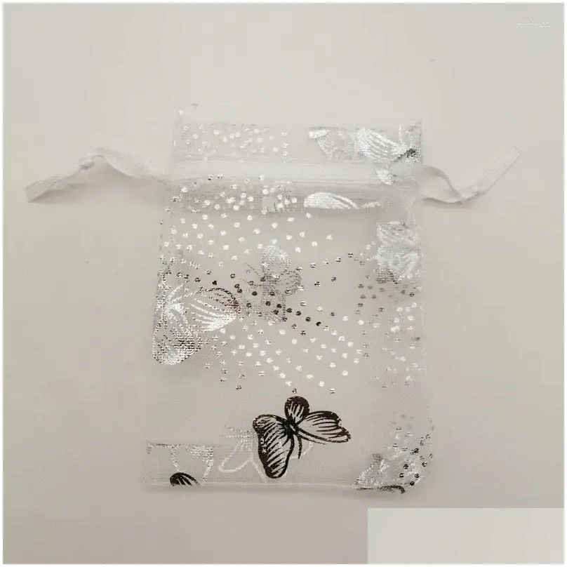 gift wrap 500pcs butterfly star moon organza bag 7 9 12 13 18cm wedding drawstring jewelry packaging display pouch
