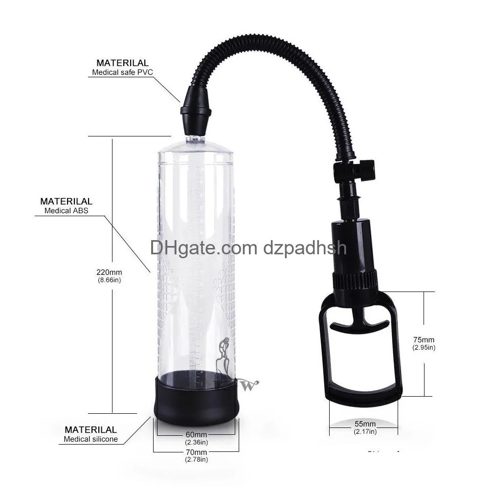 penis pump with pussy canwin products for men vacuum pressure enlargers extender enlargement male toy