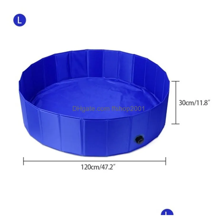  summer pet dog swimming pool bath for puppy washing portable pvc outdoor durable bathing tub kid large dog 2022