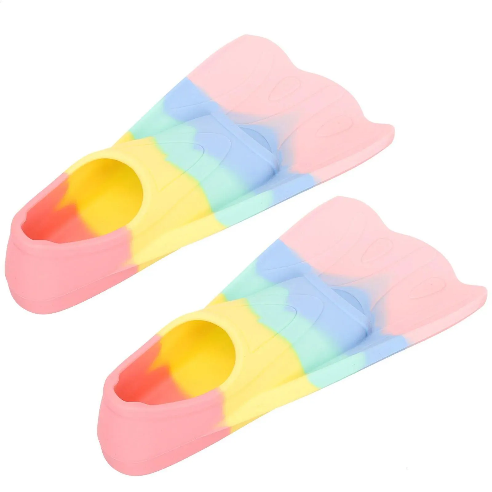 heel swim fins travel snorkel gear adults kids training silica gel swimming supply flippers 240123