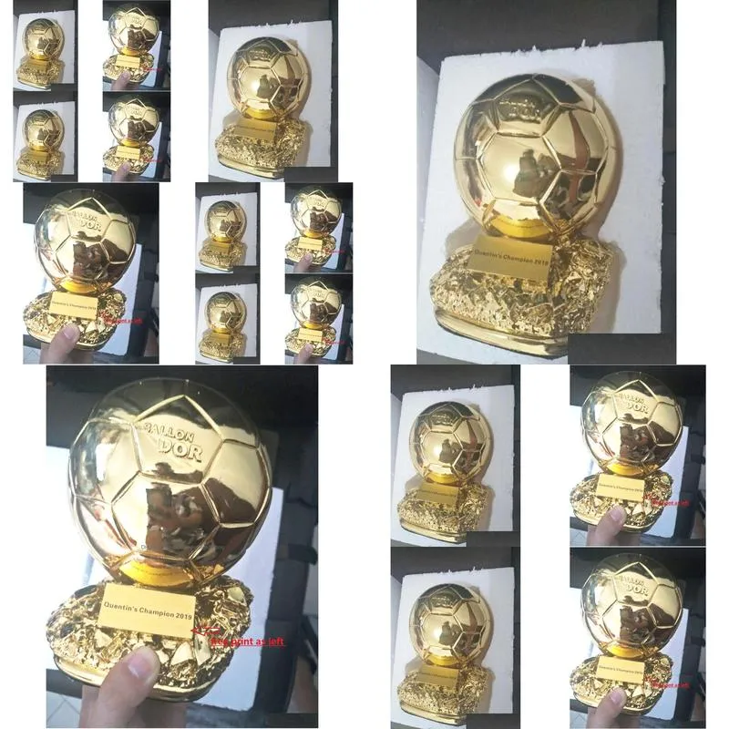 Other Festive & Party Supplies Golden Ball Trophy Ballon D039Or Print Soccer Football Player Cup2839022 Drop Delivery Home Garden Fest Dh9Vt