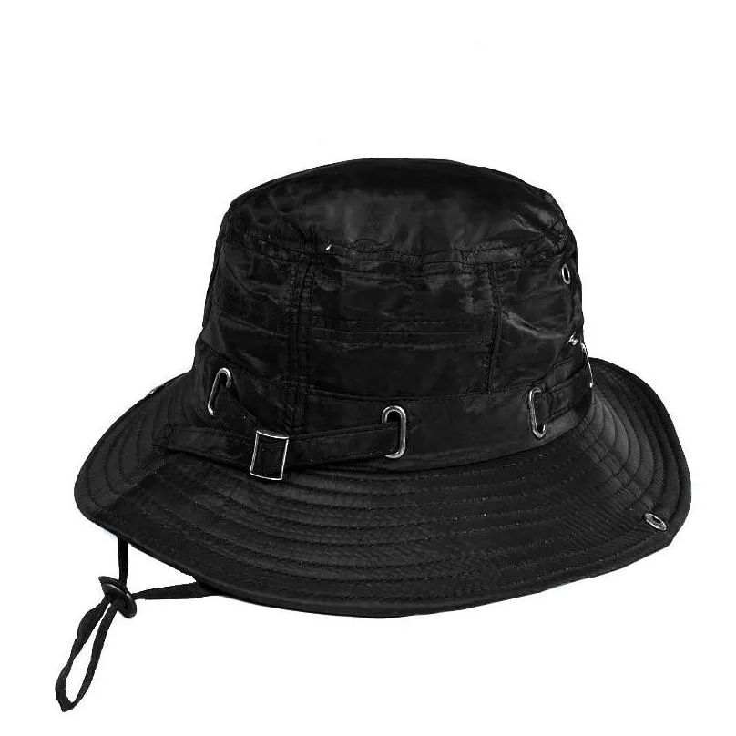 Wide Brim Hats Bucket Hat Fisherman Men And Women Outdoor Hiking Sunshade Sun Wash Tooling Style Uniwide Drop Delivery Dhsux