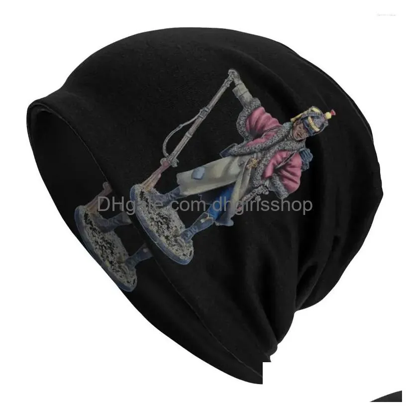 Berets Bonnet Hats Hip Hop Adt Mens Knit Hat Napoleonic French Regimental Flag E 1804 Shower Graphic Funny Knitting Drop Delivery Dhe72