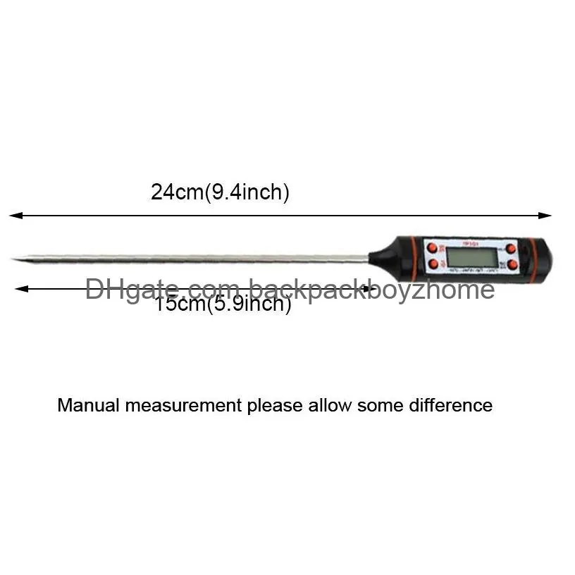 Thermometers Household Digital Thermometer Kitchen Cooking Food Meat Grill Bbq Probe Thermometers Water Milk Oil Liquid Oven Temperaur Dhqv0