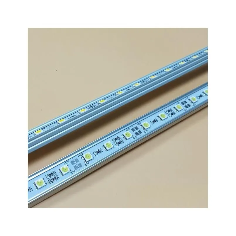 u/v 5050 led bar light white warm white 36led 0.5m smd cabinet led rigid strip dc 12v showcase led hard strip