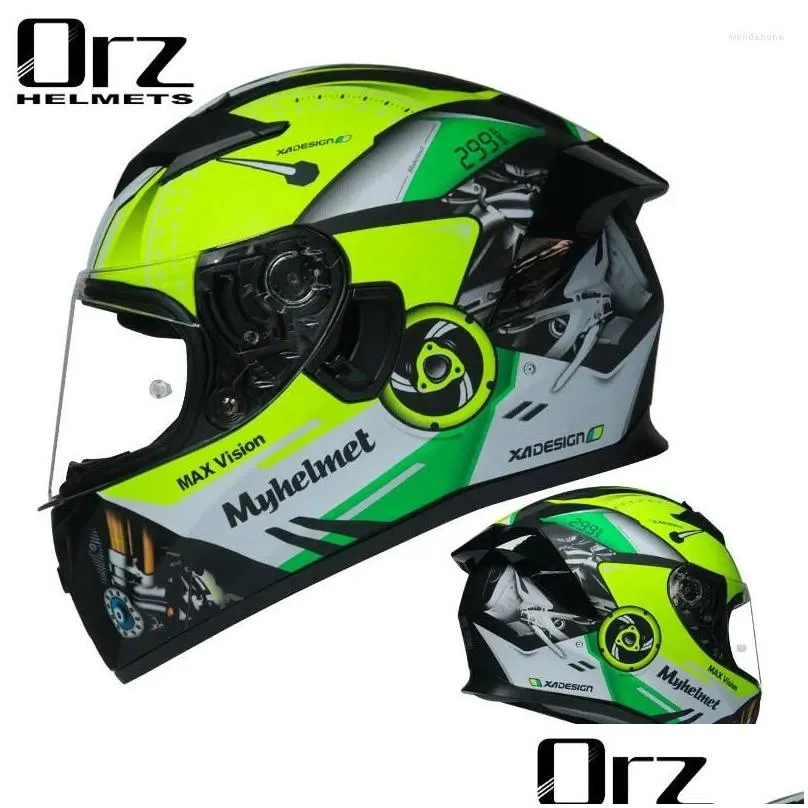motorcycle helmets orz full face helmet casco moto capacete racing casque downhill dot approved