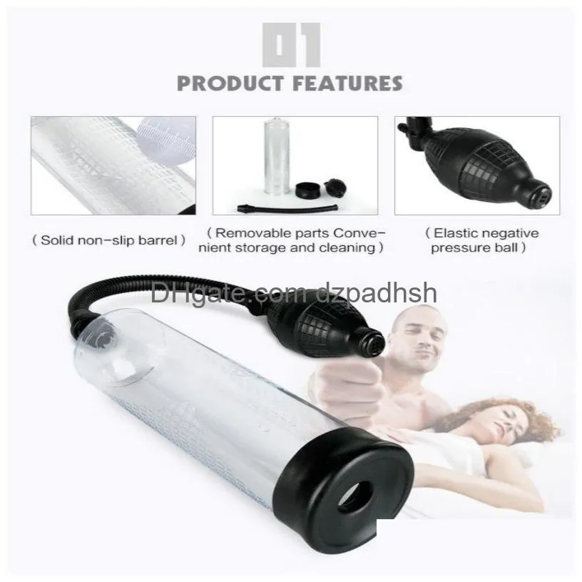 abs tube canwin men adult products penis enlarger penis pump toy for male adult penis enhance enlargment