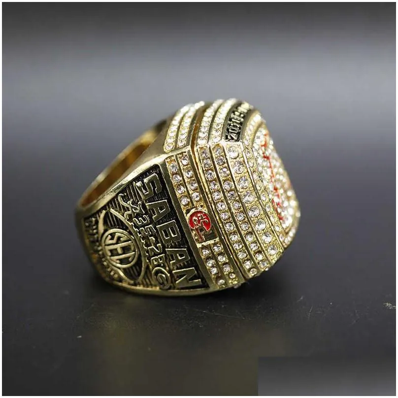 Cluster Rings Ncaa University Of Alabama Champion Ring Mtilayer Diamond Design Fans Drop Delivery Jewelry Ring Dhg2M