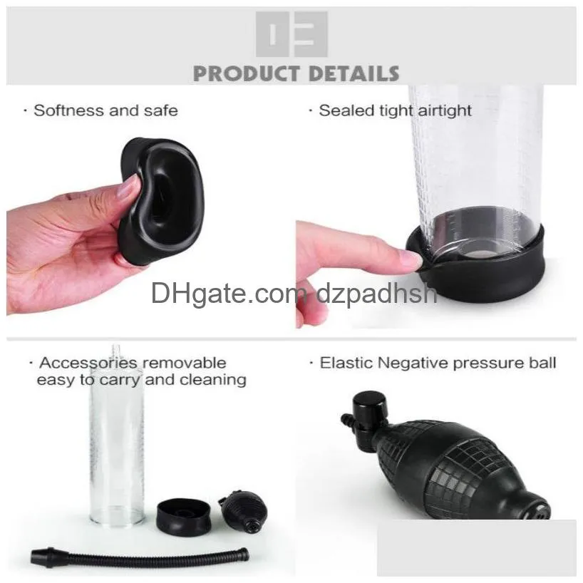 abs tube canwin men adult products penis enlarger penis pump toy for male adult penis enhance enlargment