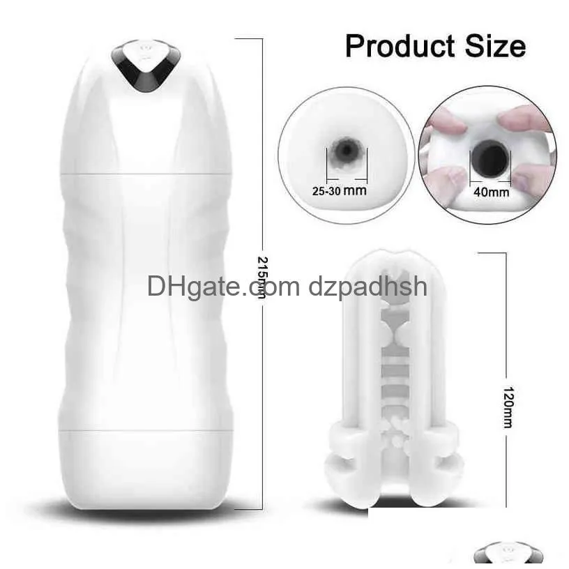 automatic sucking man masturbator blowjob masturbation equipment machine toys adult goods for men man masturbators cup l220808