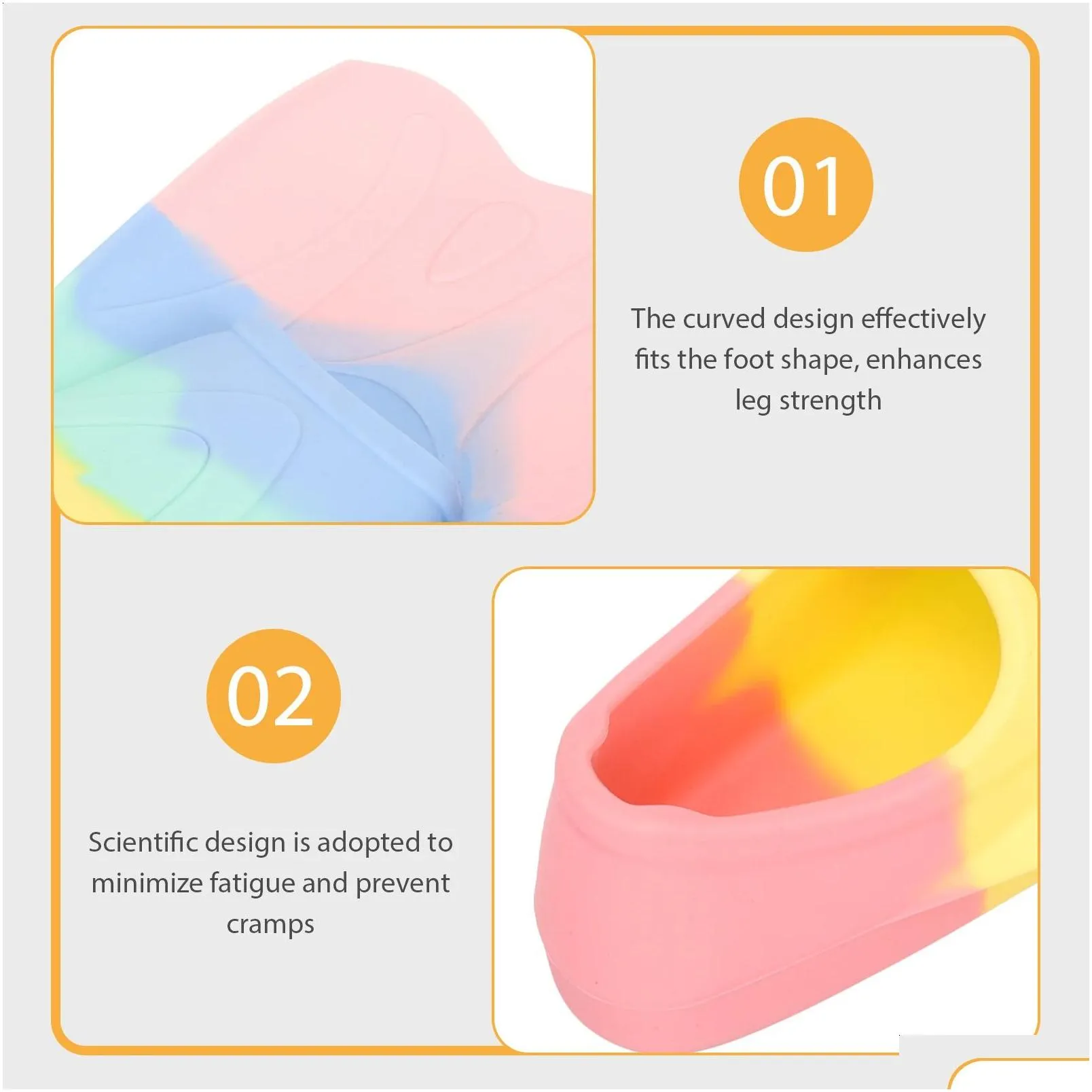 heel swim fins travel snorkel gear adults kids training silica gel swimming supply flippers 240123