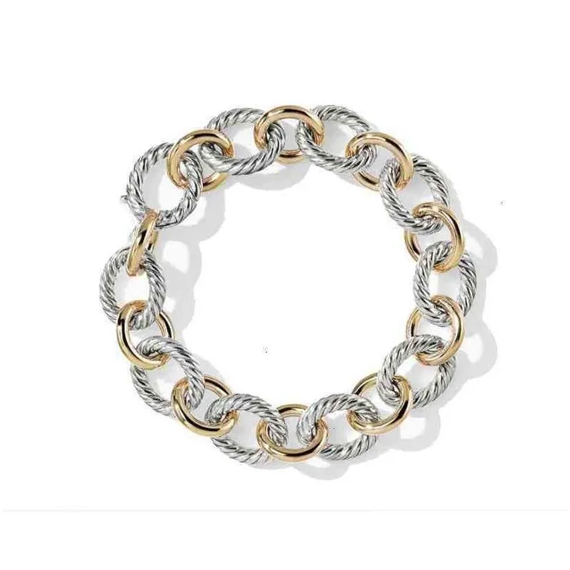Bangle Braided Mens Accessories Bracelet 19Cm Bangles Bracelets Designer Chain Fashion Gold Sliver Jewelry Women 21Cm Copper Gift Dro Dhxzp