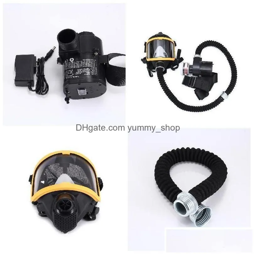 clothing wardrobe storage electric supplied air fed full face gas cover constant flow respirator system device breathing tube ad286h