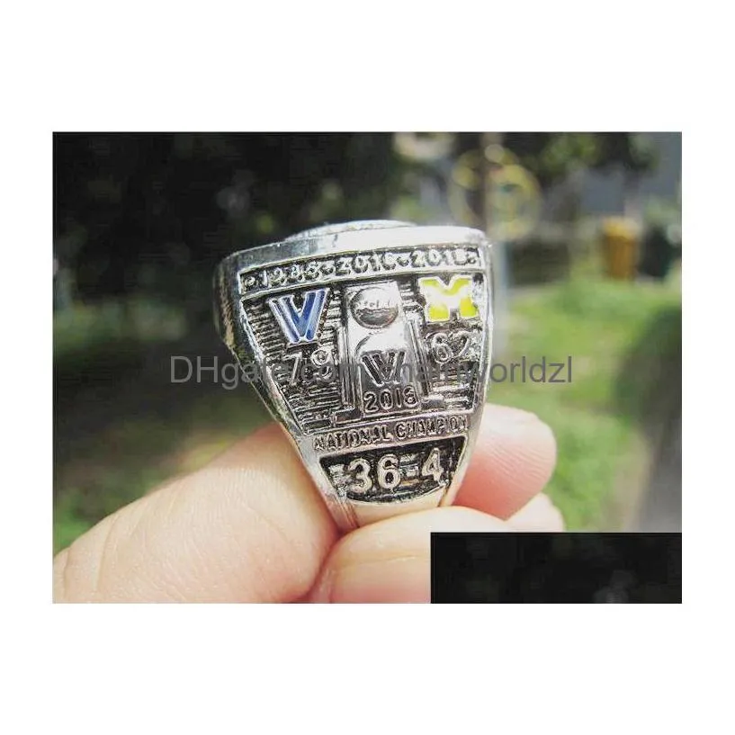 2016 villanova wildcats basketball championship ring with wooden display box souvenir men fan gift 2019 wholesale drop 