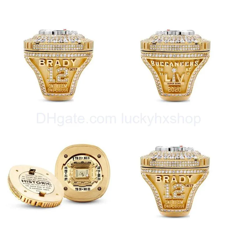 Fanscollection  Bay Pirates Wolrd Champions Team Championship Ring Sport Souvenir Fan Promotion Gift Wholesale Drop Delivery Dhmcn