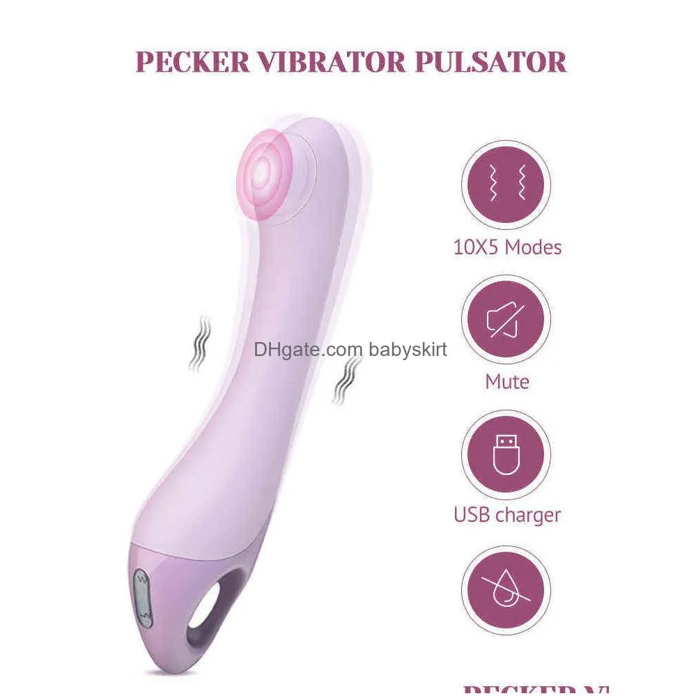 Other Skin Care Tools Nxy Vibrators Tracys Dog Bendable Finger Shaped Pecker G Spot Vibrator Psator With Dual Motors 5 Psating 10 Woma Dh6Vj