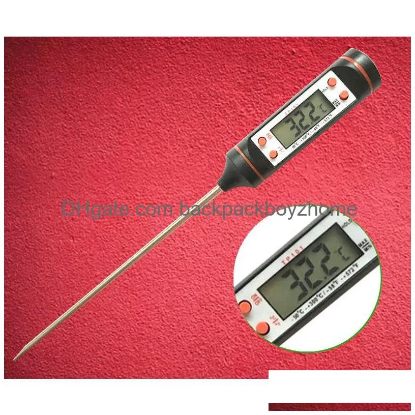 Thermometers Household Digital Thermometer Kitchen Cooking Food Meat Grill Bbq Probe Thermometers Water Milk Oil Liquid Oven Temperaur Dhqv0