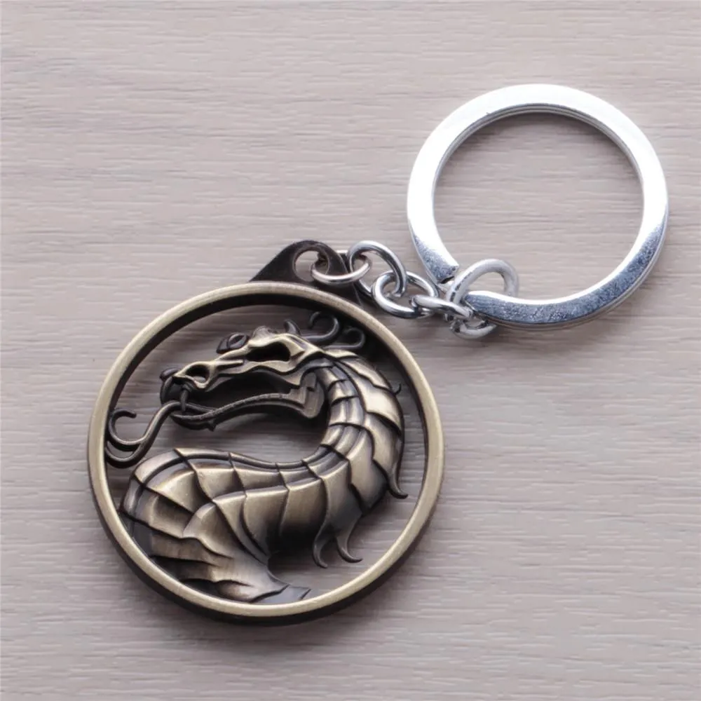 mortalkombat mortalkombat empire fighting game logo necklace keychain