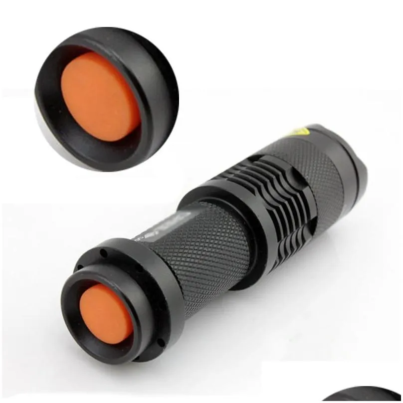 uv light mini penlight q5 led flashlight torch waterproof 3 modes zoomable adjustable focus lantern portable bulbs litwod sk68