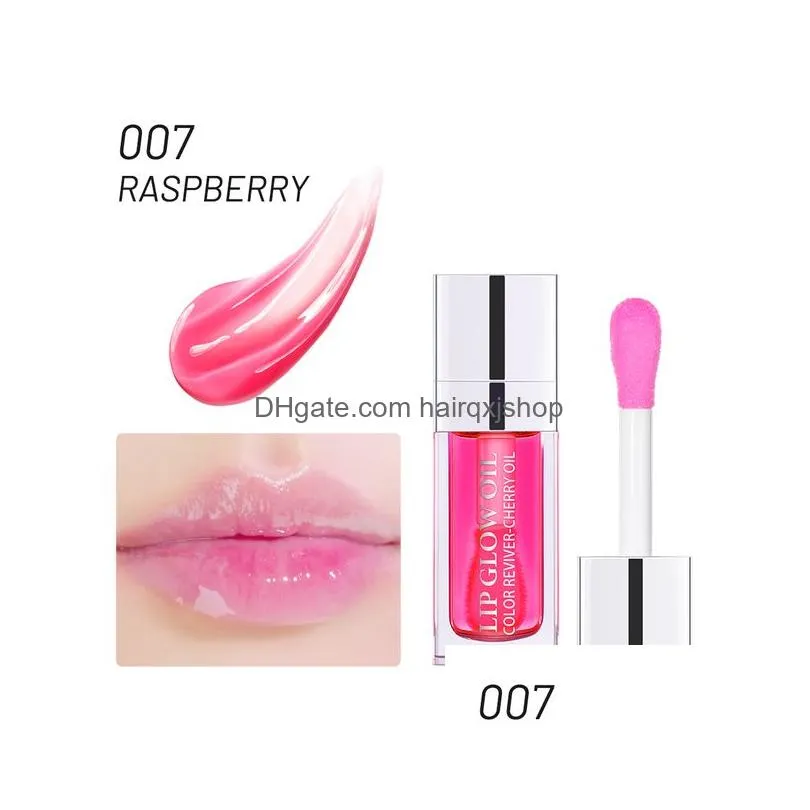 Lip Balm Crystal Jelly Moisturizing Lips Oil Plum Lipgloss Long Lasting Makeup Y Plump Tinted Make Up Drop Delivery Dhvw0