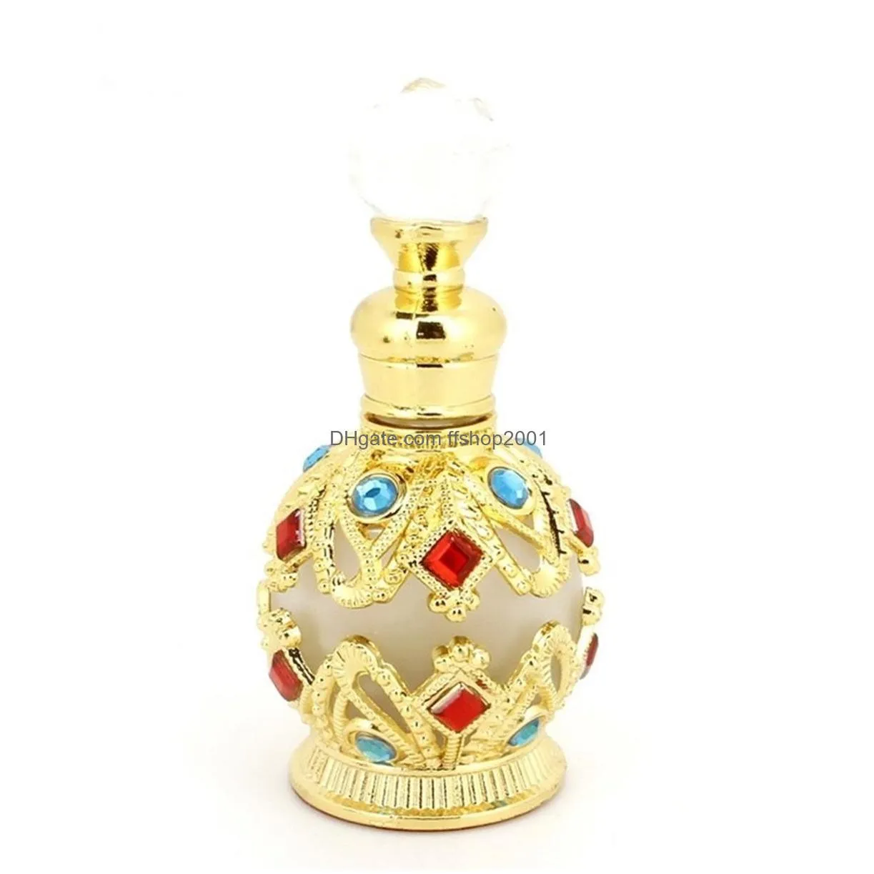 15ml vintage refillable empty crystal glass perfume bottle handmade home decor lady holiday gift fy2948 bb1203