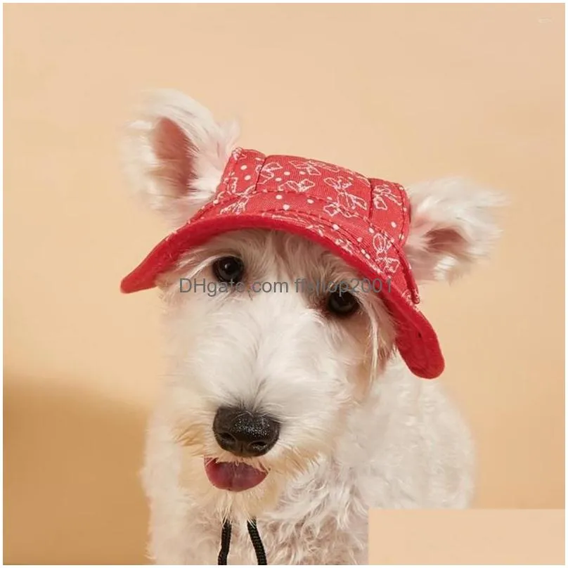 dog apparel stylish bowknot pattern hat pet headgear mild to skin dress up