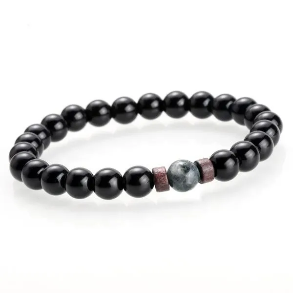 accessories mens volcanic stone bracelet natural moonstone bead jewelry european obsidian bracelet