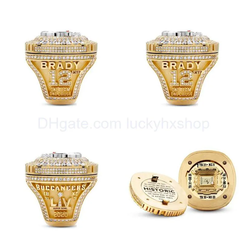 Fanscollection  Bay Pirates Wolrd Champions Team Championship Ring Sport Souvenir Fan Promotion Gift Wholesale Drop Delivery Dhcl1