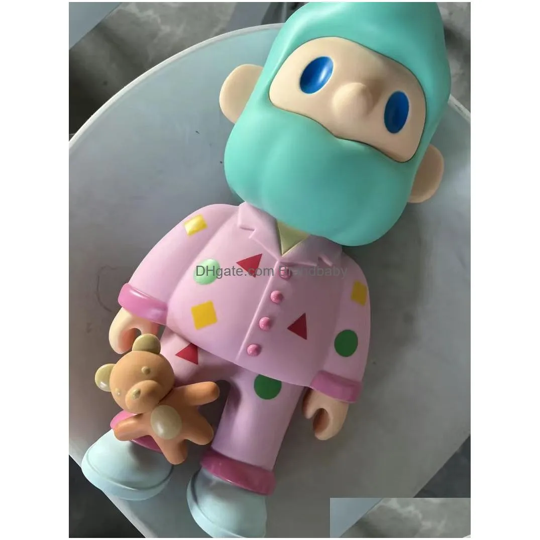 Movie & Games Vnew Spot Color Series Farmer Large Bob Pajamas Little Bear Chao Playing Hand Made Doll Table Decoration 40Cm Drop Deliv Dh5Zl